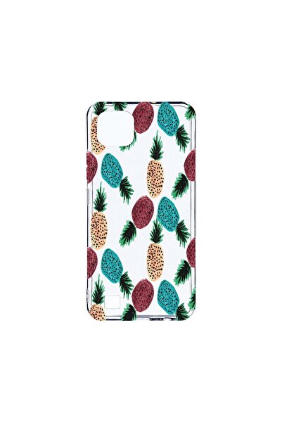 bestcase Διαφανής Θήκη Σιλικόνης 2MM, Συμβατή με Realme C20, Σχέδιο Ανανά, Αν...