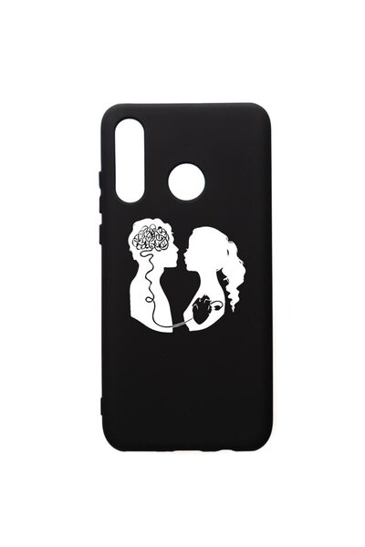 bestcase Husa Silicon Premium compatibila cu Huawei P30 Lite, Love With Brain...
