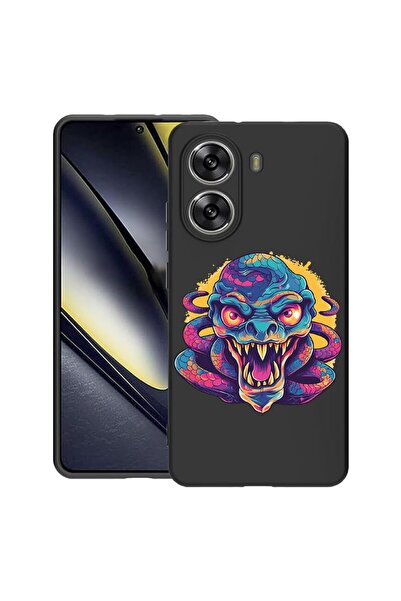 bestcase Калъф за Poco X7 Pro 5G, Цветове на мечтите - Дракон, Тънък силиконо...