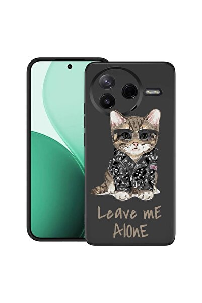 bestcase Θήκη TPU Υπέρλεπτη Συμβατή με Poco F7 Pro, με σχέδιο γάτας  "Leave M...