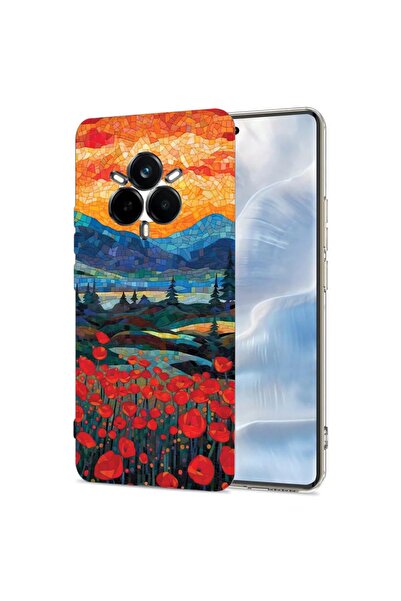 bestcase Husa pentru Realme 14 Pro 5G, BestCase¬Æ Clear Silicon 2MM, Poppies ...
