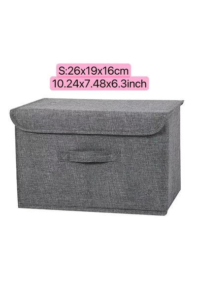 Choice S Large-capacity Linen Fabric Storage Organizer Foldable Clothes Stora...