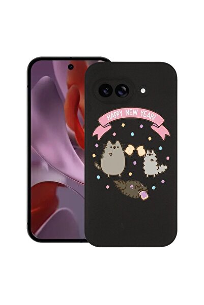 bestcase Калъф за Google Pixel 9a, Честита Нова година, Тънък силиконов 0.8ММ...