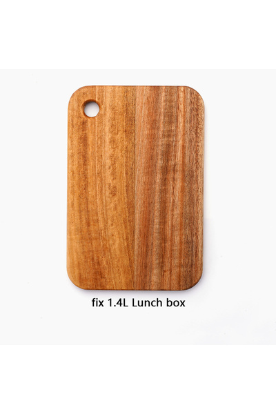 Choice1 7 inch 800ml/1.4l Lunch Box Acacia wood Cutting Boards Wooden Double-...