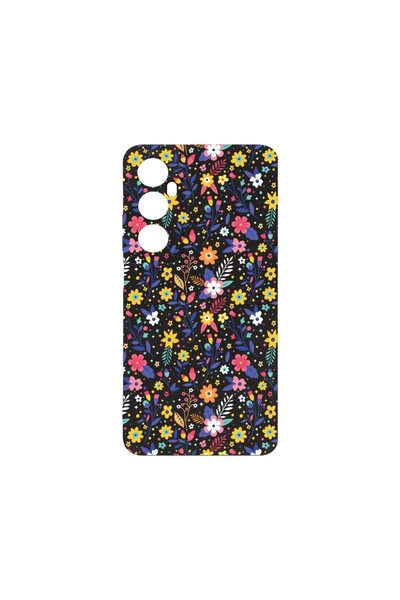 bestcase ¬Æ Husa Slim SIlicon 0.8MM, Compatibila Cu Realme C65, Flower Patter...