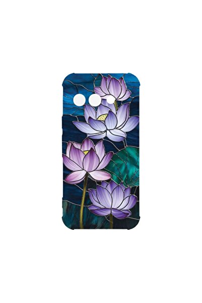 bestcase Противоударен калъф, съвместим с Google Pixel 9a, Флорален - Витраже...