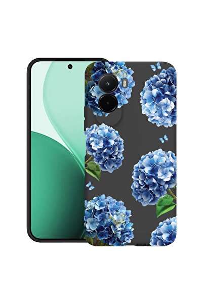 bestcase ¬Æ Husa TPU Ultra Slim Compatibila cu Poco M7, Floral - Cute Hydrang...