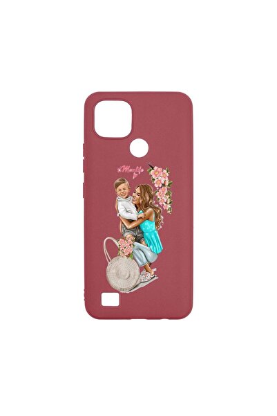 bestcase Θήκη σιλικόνης, Συμβατή με Realme C21, Ζωή μαμάς με αγόρι, Ανθεκτική...