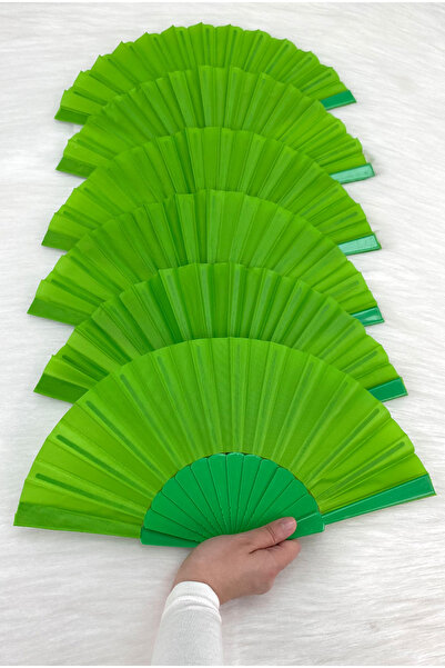 ZEYMERADE Green Bridal Bridesmaid Fan, Bride Bachelorette Party Henna Wedding...