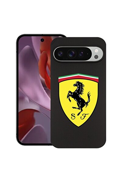 bestcase ¬Æ Husa pentru Google Pixel 9 Pro XL, Ferrari, Slim Silicon 0.8MM, A...