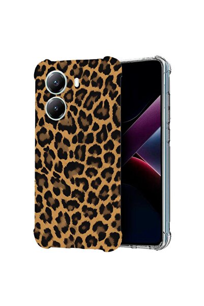 bestcase Αντικραδασμική Θήκη Συμβατή με Poco X7 Pro 5G, Σχέδιο Λεοπάρδαλης, 1...