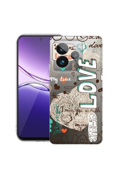 bestcase ¬Æ Husa pentru Realme GT 7 Pro cu Design Love, Clear Slim Silicon, A...