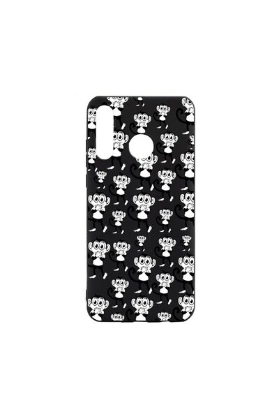 bestcase Силиконов калъф, съвместим с Huawei P30 Lite, Маймуна, устойчив на и...