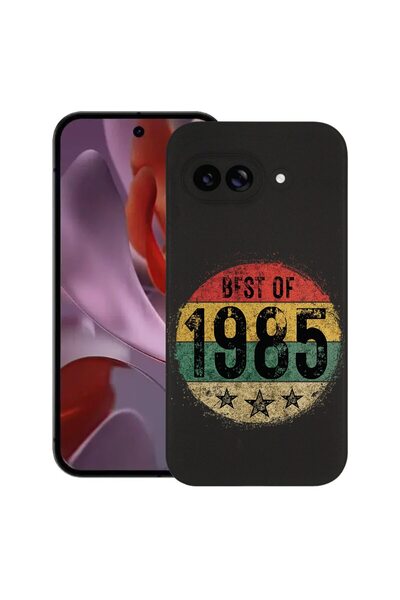 bestcase Тънък силиконов калъф за Google Pixel 9a, Най-доброто от 1985 г., 19...