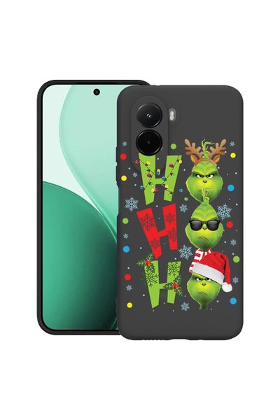 bestcase Θήκη TPU Υπέρλεπτη Συμβατή με Poco M7, με Σχέδιο GreenMass - Ho Ho H...