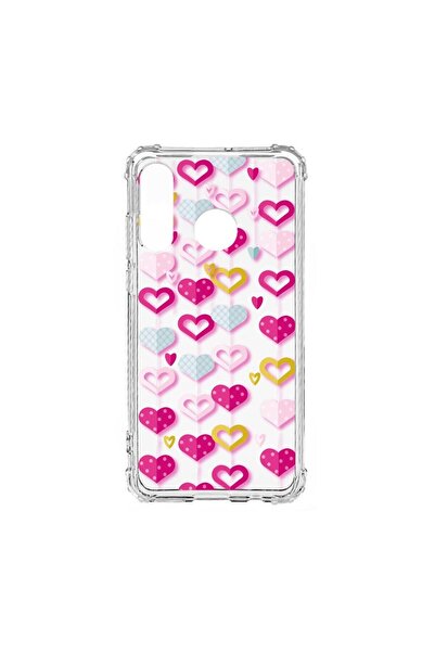 bestcase Husă Antișoc din Silicon Compatibilă cu Huawei P30 Lite, Lovely Hear...