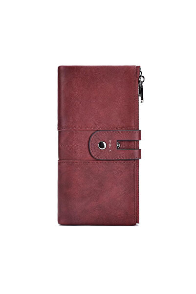 IMODIX Portofel Dama Din Piele Naturala, IMODIX®, Model Elegant Retro, Protec...