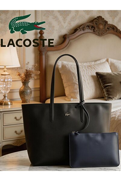Lacoste Kids حقيبة تسوق نسائية كبيرة الحجم، حقيبة يد نسائية