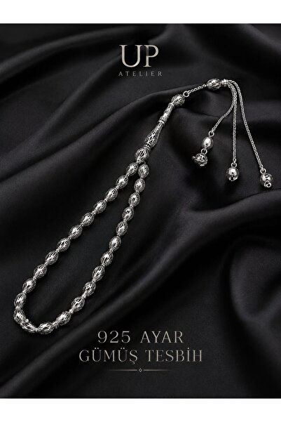 Up Atelier 925 Ayar Gümüş Telkari Model Tesbih