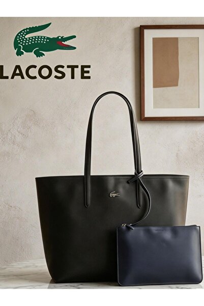 Lacoste Kids حقيبة تسوق نسائية كبيرة الحجم، حقيبة يد نسائية