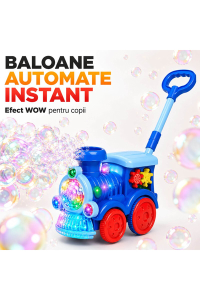 MC Micostore Jucarie aparat de facut baloane de sapun cu lumini, 10 orificii,...