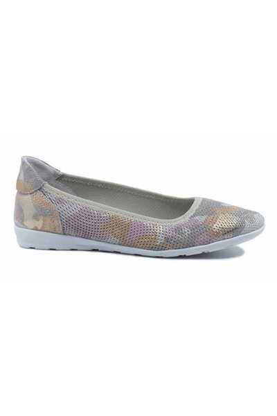 Maria Conti Women's ballet flats, Maria Conti, made of leather, with print, f...