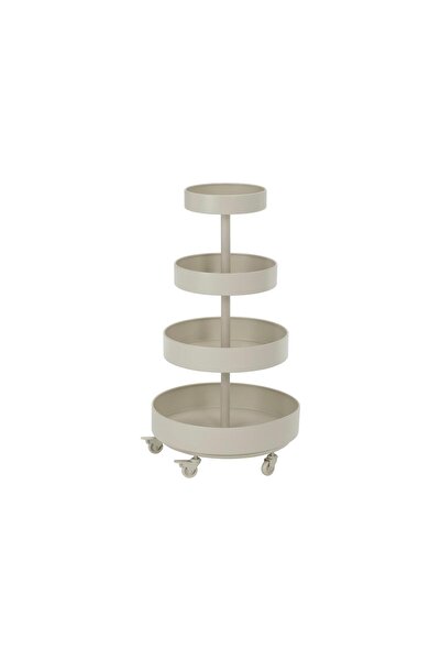 IKEA tekerlekli servis sehpası, bej, 89x48 cm
