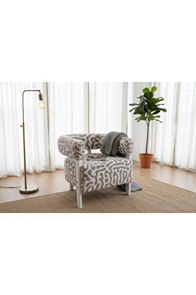 Vivense SWEET MOD BUKLE BERJER, GRİ DESENLİ