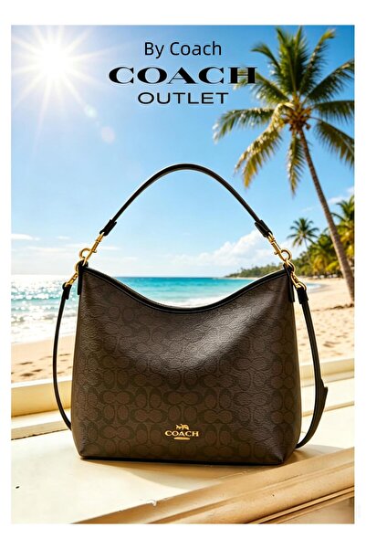 By Coach classic logo LAUREL31 medium shoulder bag crossbody bag underarm bag...