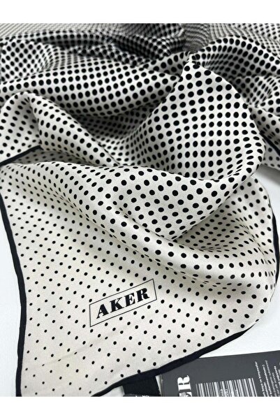 Aker Silk Scarf - Spring-Summer 2026 - 9116701-312 - Sura - Polka Dot Pattern