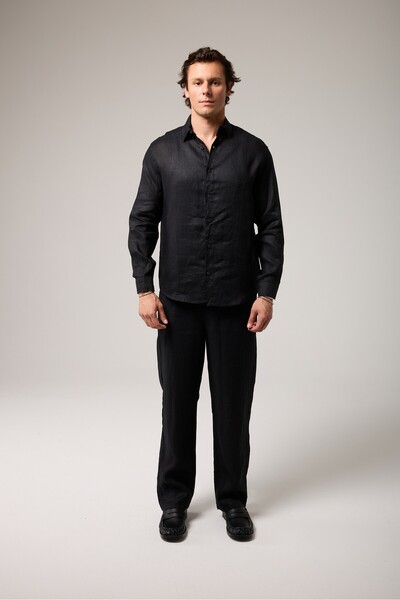 2512 Clothing بنطلون كتان مريح
