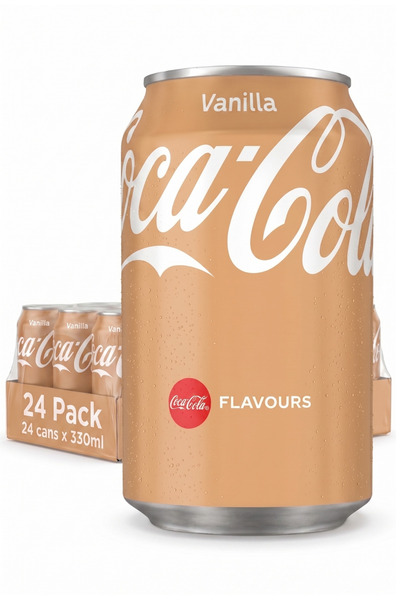 Coca-Cola Băutură Răcoritoare Carbogazoasă, Vanilla, 24 x 330ml, Aromă de Van...