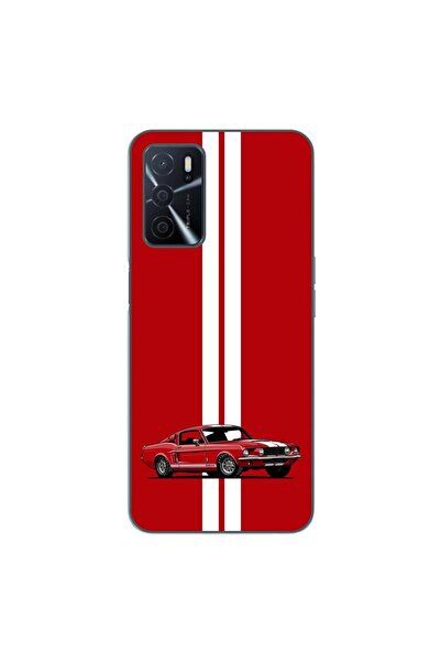OEM Husa compatibila cu Oppo A16 Silicon Gel Tpu Model Red Mustang