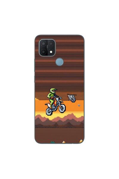 OEM Husa compatibila cu Oppo A15 si A15s Silicon Gel Tpu Model Pixel Art Moto...