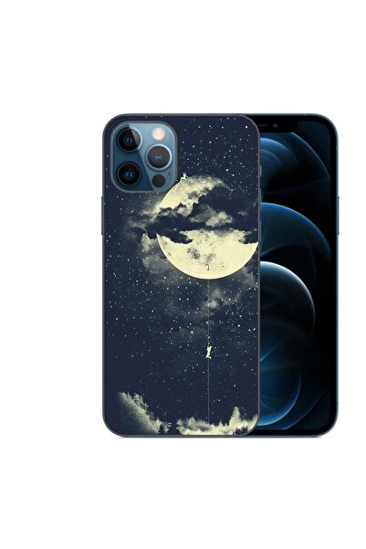 OEM Husa compatibila cu Apple iPhone 12 Pro Max Silicon Gel Tpu Model Moon Cl...