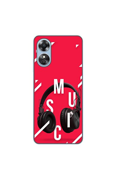 OEM Husa compatibila cu Oppo A17 Silicon Gel Tpu Model Music Headphones