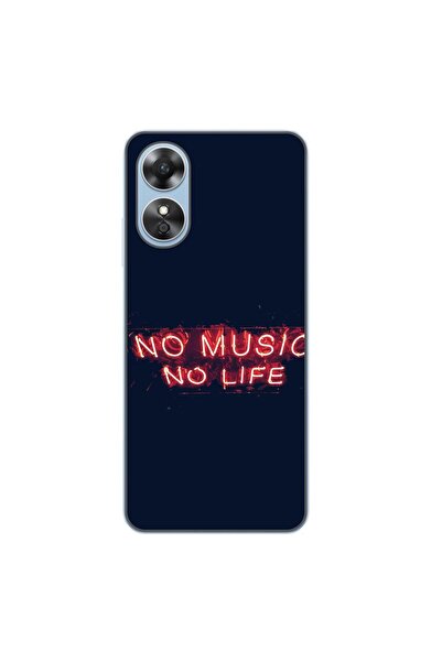 OEM Θήκη συμβατή με Oppo A17 Σιλικόνης Gel TPU Μοντέλο No Music No Life
