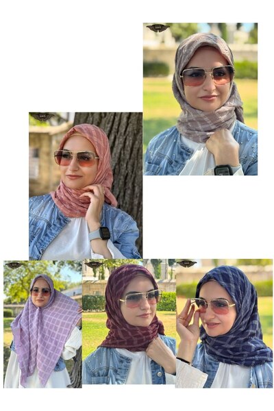 ALDAIYR وشاح كاز كاكار 120/120 قطن نمط ثانٍ