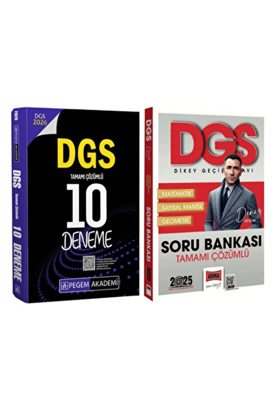 Pegem Akademi Yayıncılık 2026 DGS Tamamı Çözümlü 10 Deneme+Matematik+Sayısal ...