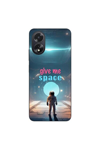 OEM Case compatible with Oppo A18 4G Silicon Gel Tpu Model Give Me Space