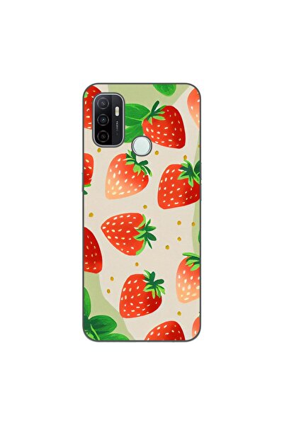 OEM Husa compatibila cu Oppo A53 Silicon Gel Tpu Model Capsuni Pattern
