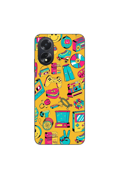 OEM Husa compatibila cu Oppo A38 4G Silicon Gel Tpu Model Pop Art Vintage