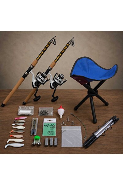 KURUDO BAUER KIRILMAZ KAMIŞ VE MAKİNE FULL BALIKÇILIK SETİ