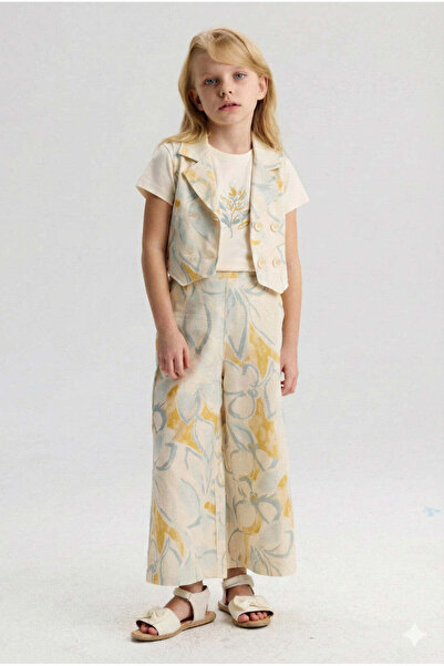 XO Kids Set de 3 piese pentru fete, combinație de bluză și pantaloni, 4-8 ani...