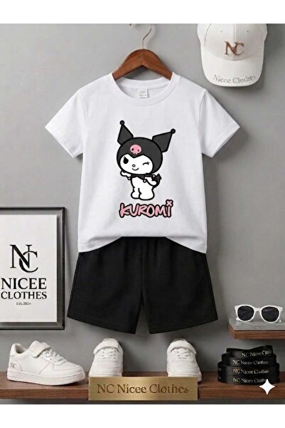 NC Nicee Clothes Tricou și pantaloni scurți de vară pentru copii, unisex (imp...