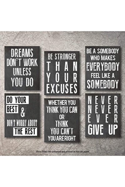BPA Inspirational Wall Art Poster Prints Quote Positive Affirmation Motivatio...