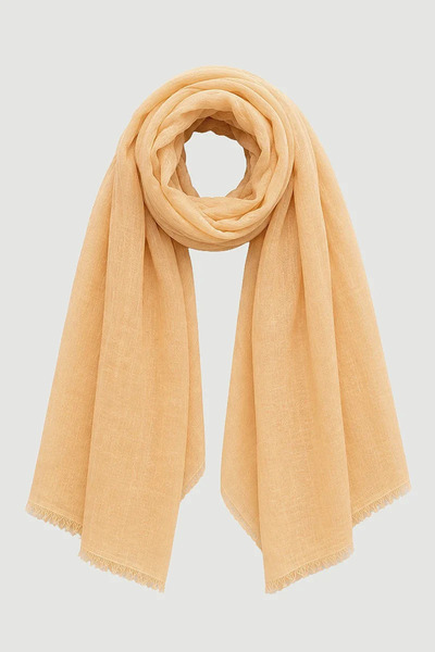 Gusto Solid Color Shawl - Yellow