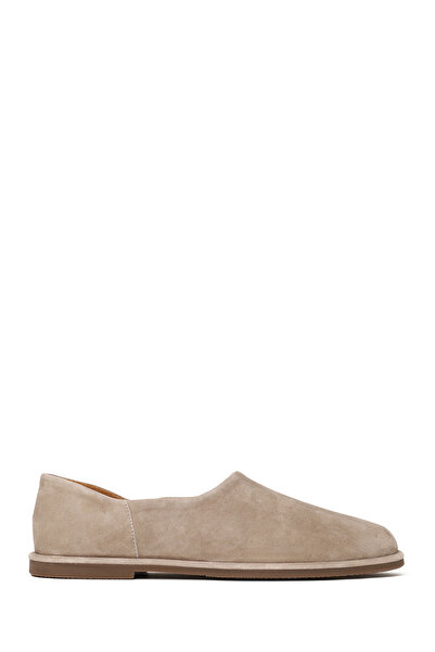 Derimod Men's Beige Suede Leather Loafer 26Sfd698010