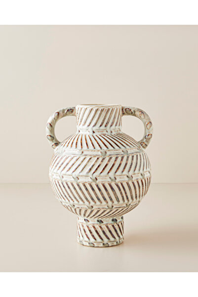 English Home Sasha Seramik Vazo 25,5 cm Bej