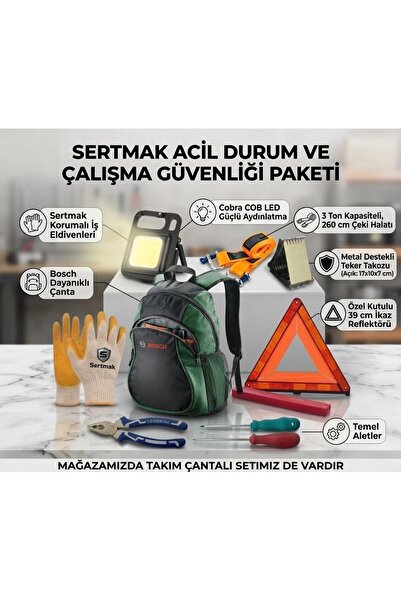 Superbag Otomobil Araç İçi Bulunması Gerekenler Seti - Bagaj Düzenleyici Acil...